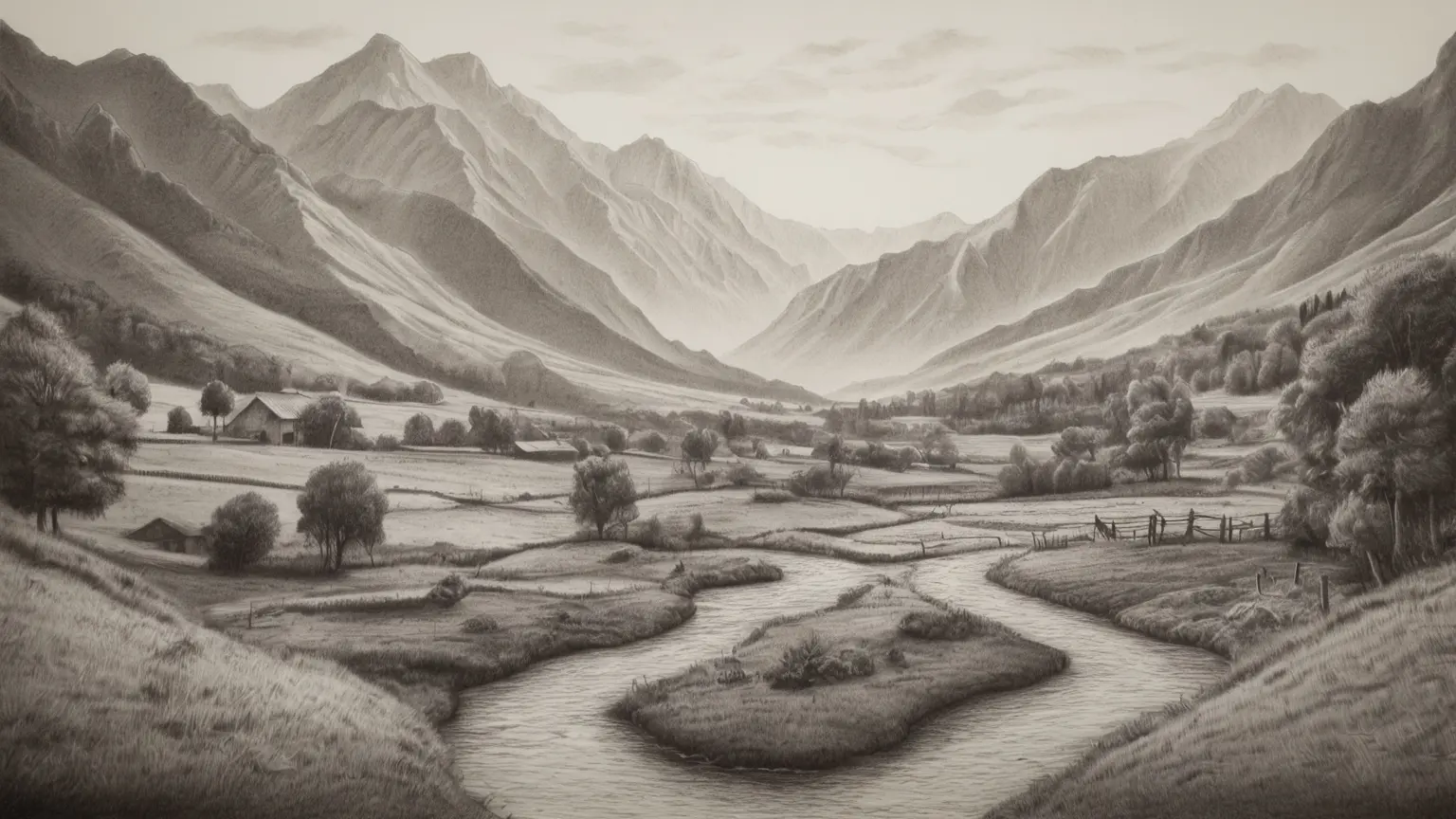 18 Easy & Beginner-friendly Landscape Drawing Ideas